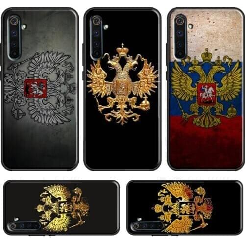 Russian Flag coat of arms Case For OnePlus 8 7 Pro Nord 7T For OPPO Realme 6 7 X2 X7 X50 Pro XT C3 Reno 4 Pro A9