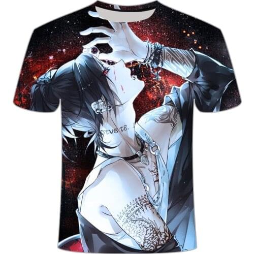 Tokyo Ghoul T shirt Men Anime Clothes Tshirts Harajuku Funny Street T-Shirts 3d Printing Shirt Print Short Sleeve Summer Tops
