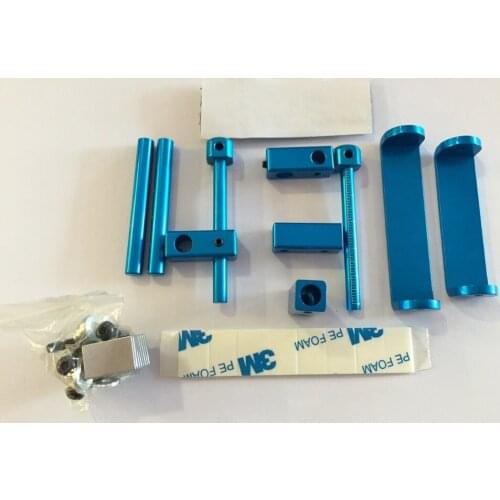 Aluminium alloy 1/10 drift car shell bracket with magnet (Black)