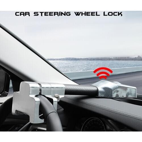 New Car Steering Wheel Lock Universal Security Car Anti Theft Safety Alarm Lock Retractable Anti Theft Protection T-Locks