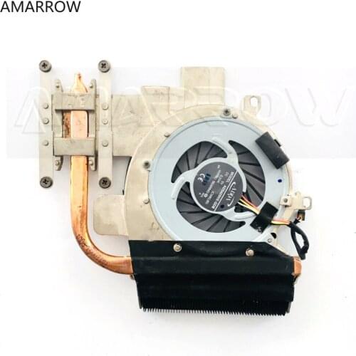 Original laptop heatsink cooling fan cpu cooler For Lenovo E47 E47A K47A E47G E47L CPU heatsink Fan+brass radiator