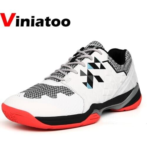 Professional Badminton Shoes White Blue High Quality Badminton Sneakers Breathable Tennis Shoes Light Weight Tennis Footwear Men