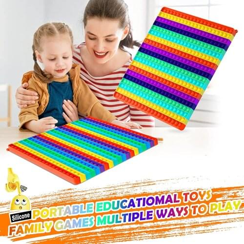 Most popular Pop Its Big Bubble Antistress Push Bubble 20-50cm Fidget Toys Luminous Big Simpl Dimmer Toy Kids Tie Dye Games Gift