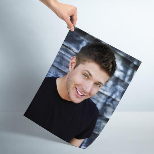Jensen Ackles Poster Custom Satin Poster Print cloth fabric wall poster print Silk Fabric Print No Frame Bedroom Decoration