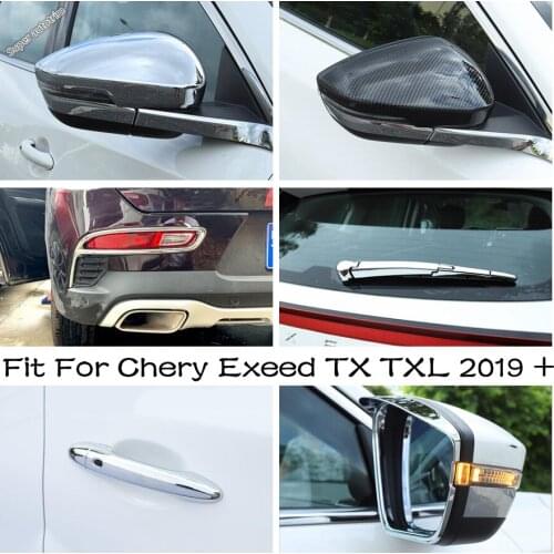 Rearview Mirror / Rear Window Wiper Arm Blade / Fog Light Lamp Cover Trim ABS For Chery Exeed TX TXL 2019 - 2021 Exterior Parts