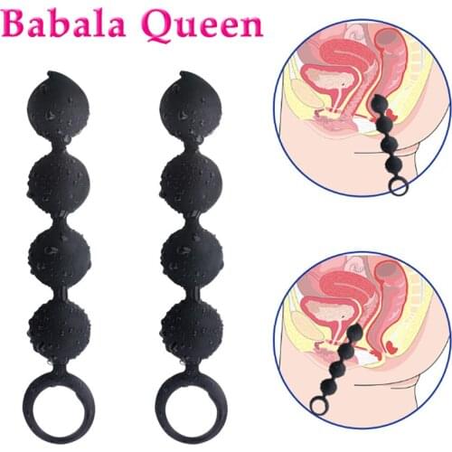Silicone Anal Beads Sex Toys for Men Women Gays Anal Plug Toys for Vaginal Kegel Balls Anal Stimulator Butt Pull Rings Sextoys