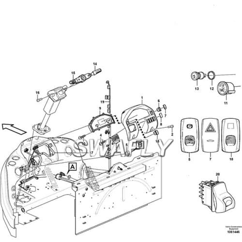 SWAFLY Instrument Cluster VOE11380400 11380400 Machinery Spare Parts L120F L150F