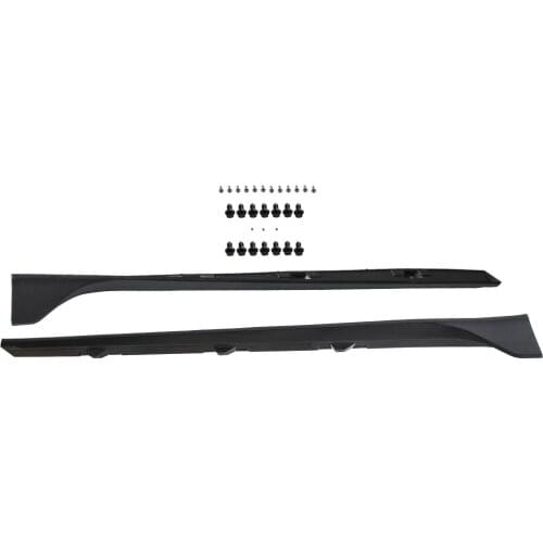 1Pair Side Skirt Extension Fit 2016-2019 for Honda CIVIC 4DR Sedan LX EX Si Blk Type-R Style Dropshipping