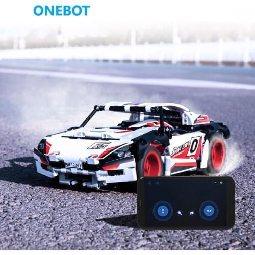 Xiaomi ONEBOT road racing drift version small steel cannon building block toy high-speed remote control car racing model gife