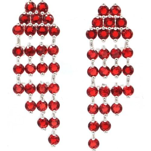 18x11mm Romantic Simple Created Dark London Blue Topaz For Sister Silver Stud Earrings Wholesale Drop Shipping