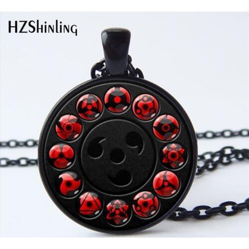 NS-00782 New Glass Anime Pendant Necklace Round Eye Chain Necklaces Vintage Jewelry for Women HZ1