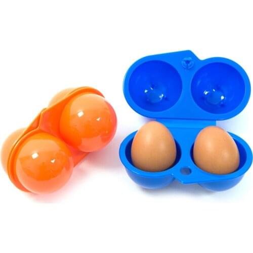2 Case Egg Box Outdoor Camping Picnic BBQ Egg Box Container Egg Storage Boxes Picnic Tableware Portable Kitchen Utensils Egg Box