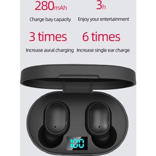 2020 A6S TWS Bluetooth 5.0 Earphone Noise Canceling fone Headset with Mic Handsfree Earbuds for Xiaomi Redmi Airdots Wireless