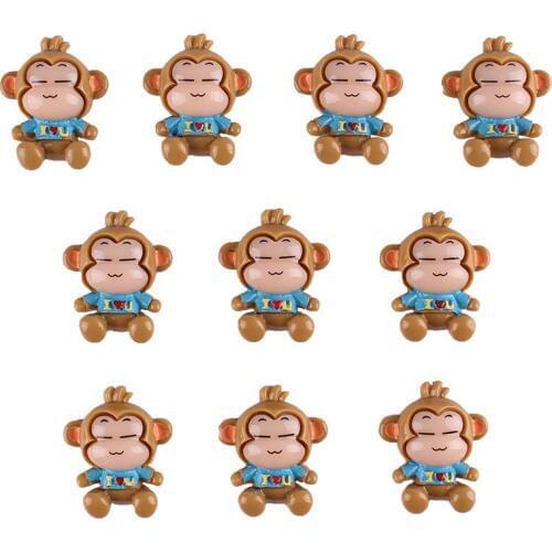 50pcs Lovely Boy Monkey Flat back Resin Scrapbooking Crafts Embellishment Flatback Charms Cabachons