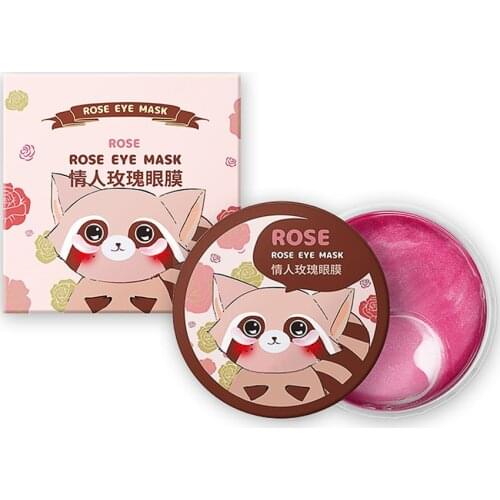 Collagen 60Pcs Crystal Eye Patches Rose Extract Skin Care Patch Anti Wrinkle Moisturizing Whitening Eye Mask Remove Fine Lines