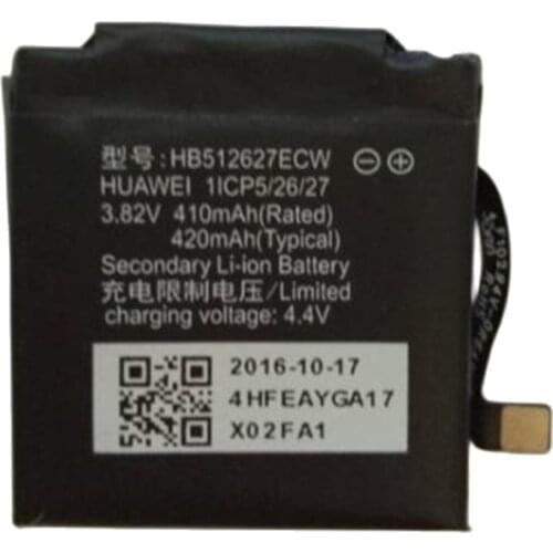 HB512627ECW Battery for HUAWEI WATCH 2 Watch Smartwatch New Li-Polymer Polymer Rechargeable Accumulator Replacement 3.82V 410mAh