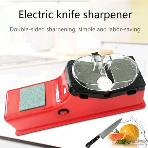 Automatic Electric Knife Sharpener Kitchen Professional USB Rotary Stone Sharpener Easy Fast Knife Scissor Sharpening