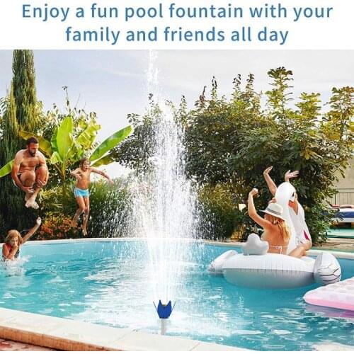 Swimming Pool Waterfall Sprayer Fountain Lotus Flower Pond Fountain For Above Ground And In Ground Yard Garden Accessories