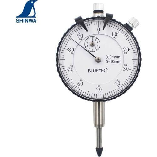 SHINWA Penguin Dial Gauge Mechanical Dial Indicator 73750 for Measurement of Flatness Parallelism Irregularity