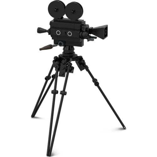 DIY Creativity Toys Classic Old-Fashioned Movie Camera Building Blocks Particles Assembly Block Model for Kids Children Gift