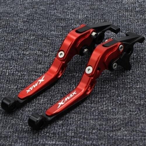 For YAMAHA XMAX 250 XMAX300 XMAX 125 XMAX 400 X-MAX 250 300 400 2017-2019 scooter accessories folding extendable brake levers