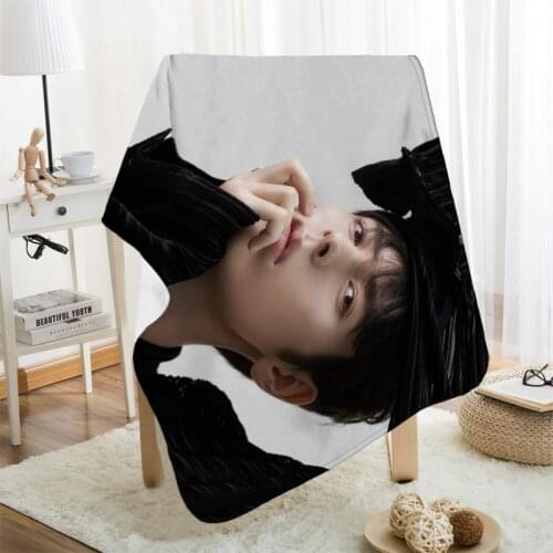 Musife Custom Kristian Kostov Flannel Blanket Design Your own Blanket Flannel Blankets for Sofa DIY Dropshipping