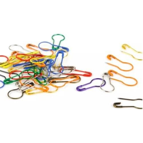 Hot Sale 9Color Safety Pins Gourd Shape Metal Clips Marker Tag Gourd Pins Safe Craft Knitting Cross Stitch Holder DIY Sewing Kit