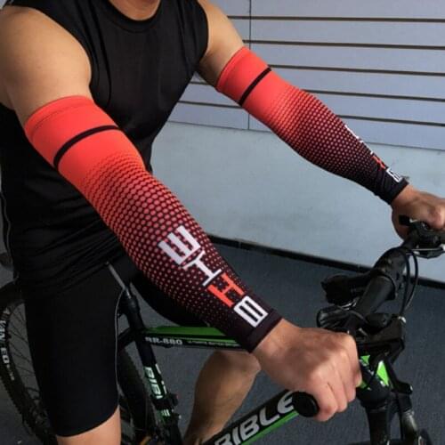 Arm Warmers Fitness Elbow Pad Cycling Safety Quick Dry UV Running Elbow Support Basketball Arm Sleeve Arm Guards
