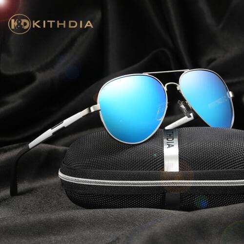 KITHDIA Aluminum Frame Polarized Sunglasses Mens Womens Sunglasses Brand Designer Vintage Sun Glasses Oculos de sol masculino