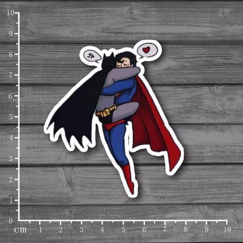 Superheros Real LOVE PVC Laptop Notebook Skin Stationery Stickers Car Styling Decal For kid Toy Suitcase Stickers[Single]