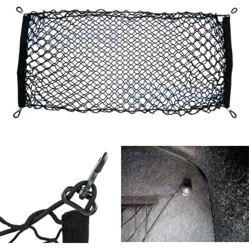 For Kia Sportage Rio 3 Rio 4 CEED Sorento Cerato Soul Auto Care Car Trunk Luggage Storage Cargo Organiser Nylon Elastic Mesh Net