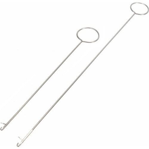1PC Stainless Steel Handmade Sewing Loop Turner Hook For Turning Fabric Tubes Straps Belts Strips for DIY Sewing Tools