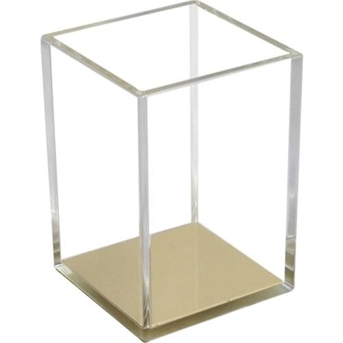 Transparent Cosmetic Brush Transparent Pen Holder Ornaments Acrylic Simple Storage Office Stationery