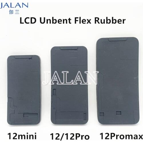 LCD Rubber Mat for 12mini 12Pro Max For IPhone Glass Laminating Unbent Flex Touch Screen Repair Black Rubber Pad