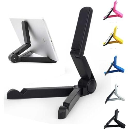 Foldable Phone Tablet Stand Holder Adjustable Desktop Mount Stand Tripod Table Desk Stand Support for IPhone IPad Mini Air Pro