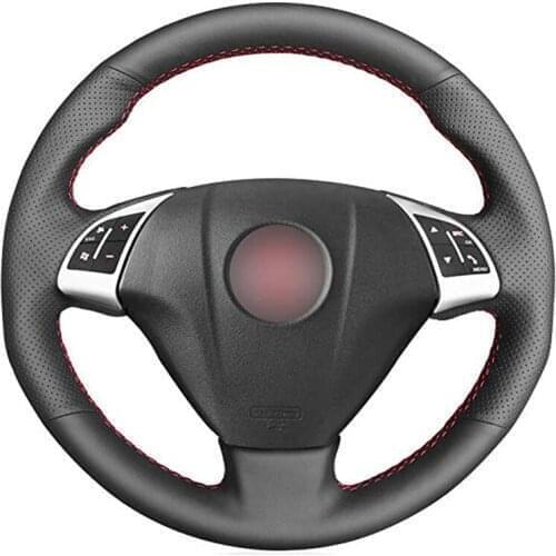 Hand-stitched Black PU Faux Leather Car Steering Wheel Cover for Fiat Bravo Punto Doblo Linea Qubo Grande Punto Opel Vauxhall