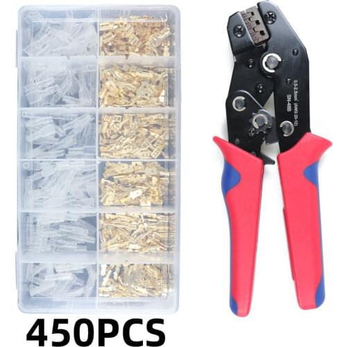 SN-48B For Wago Universal Spring Plug Wire Crimped Crimping Hand Tool Connection Terminals Electrical Insulated Assortment