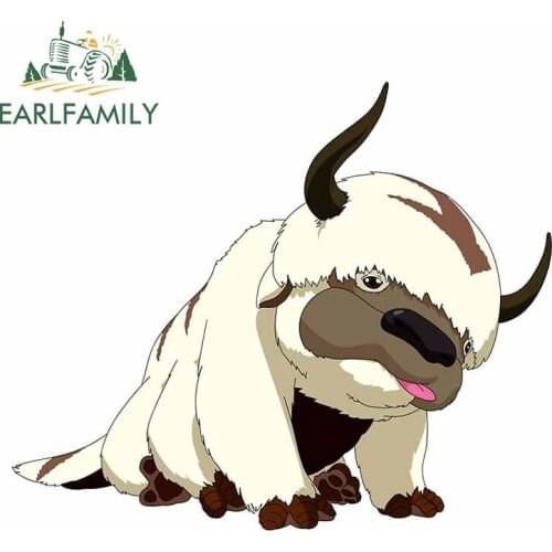 EARLFAMILY 13cm x 11.2cm for Avatar Appa Car Sticker Vinyl Scratch-proof Waterproof Decoration Custom Printing Vehicle Decal