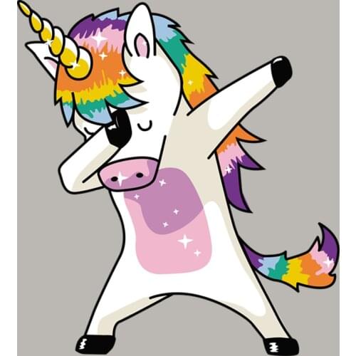 Global Popular Iron On Transfer Stripe Thermal Transfer Diy A-Level Washable Garment Patch For Clothing Unicorn Style Sticker