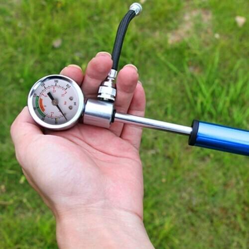 High Pressure MTB Bike Compact Suspension Fork & Rear Shock Pump 210 psi R66E