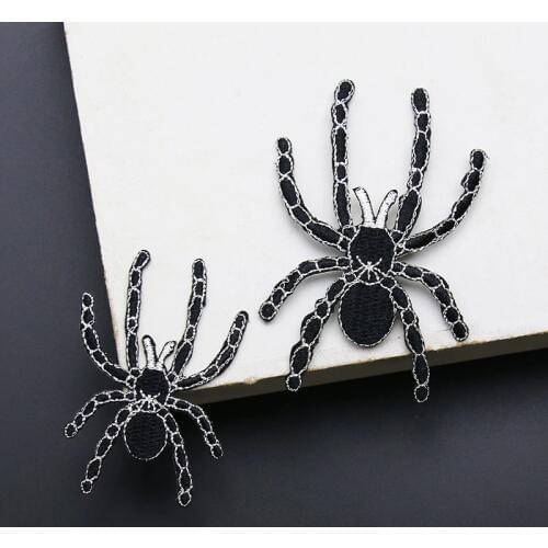 1 Pc Spider Patch for Clothing Iron on Embroidered Sew Applique Fabric Clothes Badge Garment DIY Apparel Accessories