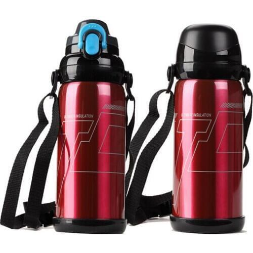 1pc New 304 Stainless Steel Thermos Bottle 800ml Thermo Vacuum Flask Thermoses Thermal Coffee Garrafa Termica Sport Termos S0004