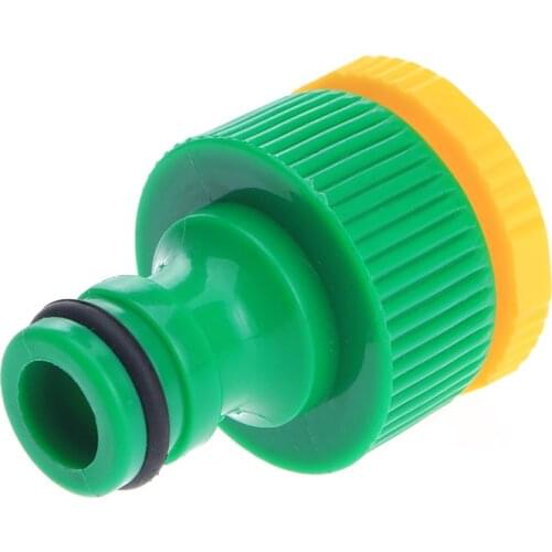 1Pc Plastic 1/2" & 3/4" Standard Garden Hose Water Pipe Connector Tube Threaded Fitting Tap Adapter for Lawn Car Garden Watering