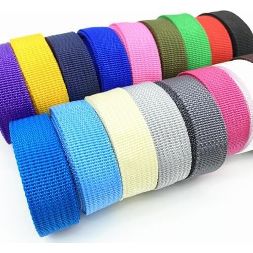 2 yards 20mm Canvas Ribbon Belt Bag Webbing Nylon Webbing Pet Webbing Knapsack Strapping Sewing Bag Belt Accessories