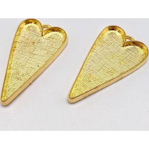 5 pcs love heart Frame bottom charms fit DIY handmade Man woman necklace earring bracelet charms for Jewelry Making souvenir