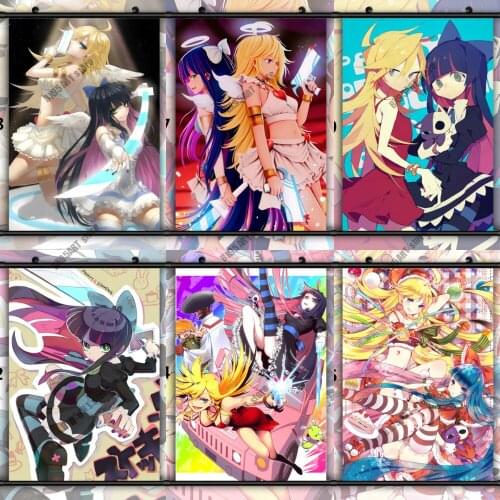 Anime Diamond Embroidery Panty and Stocking with Garterbelt Full Square Diamond Painting Cross Stitch Kits Craft Home Decoration