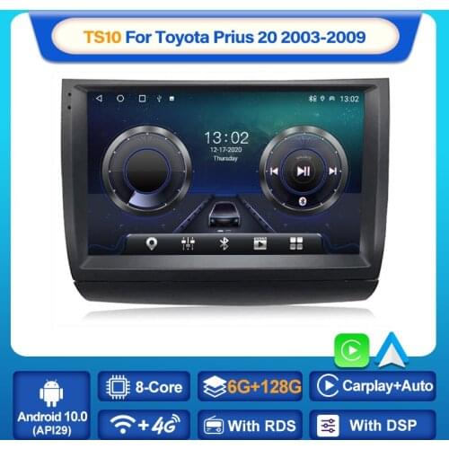 MEKEDE 6+128G Android 10 Car Multimedia Radio Player For Toyota Prius 20 2002-2009 GPS Stereo DSP Carplay WIFI Auto No 2 din DVD