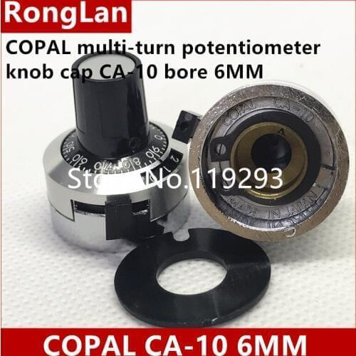 [BELLA]COPAL Japan Science Po multi-turn potentiometer knob cap CA-10 bore 6MM--5PCS/LOT