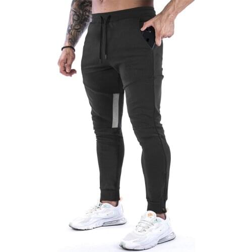 NEW Men Pants Fitness Sports Casual Elastic Pants men Bodybuilding Clothing Casual Fashion Sweatpants Joggers Gym Workout Track