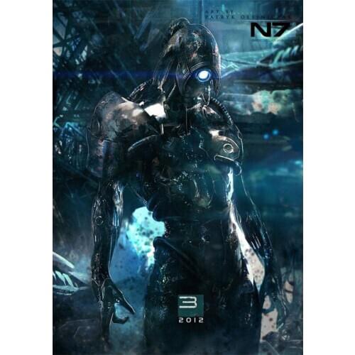 D0830 Mass Effect Game Silk Fabric Poster Art Decor Indoor Painting Gift